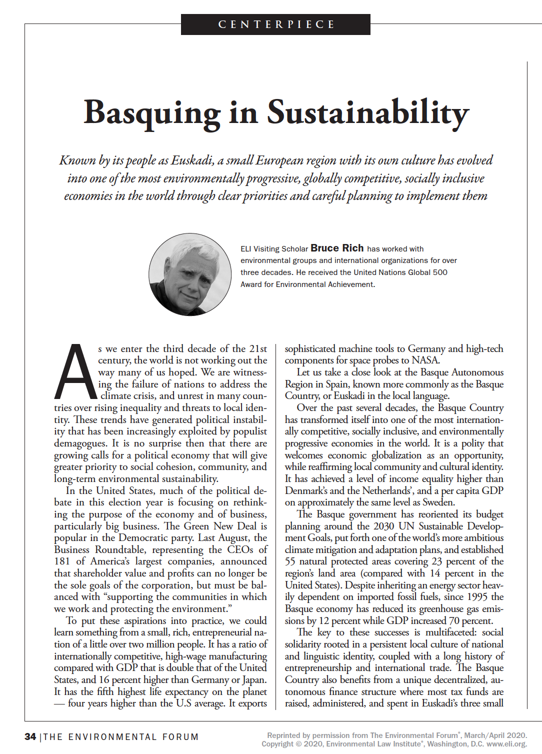 Little Nation That Could: Basquing in Sustainability